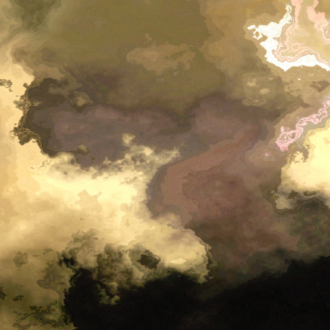 A marble-textured, sepia tone cloud rising upward.